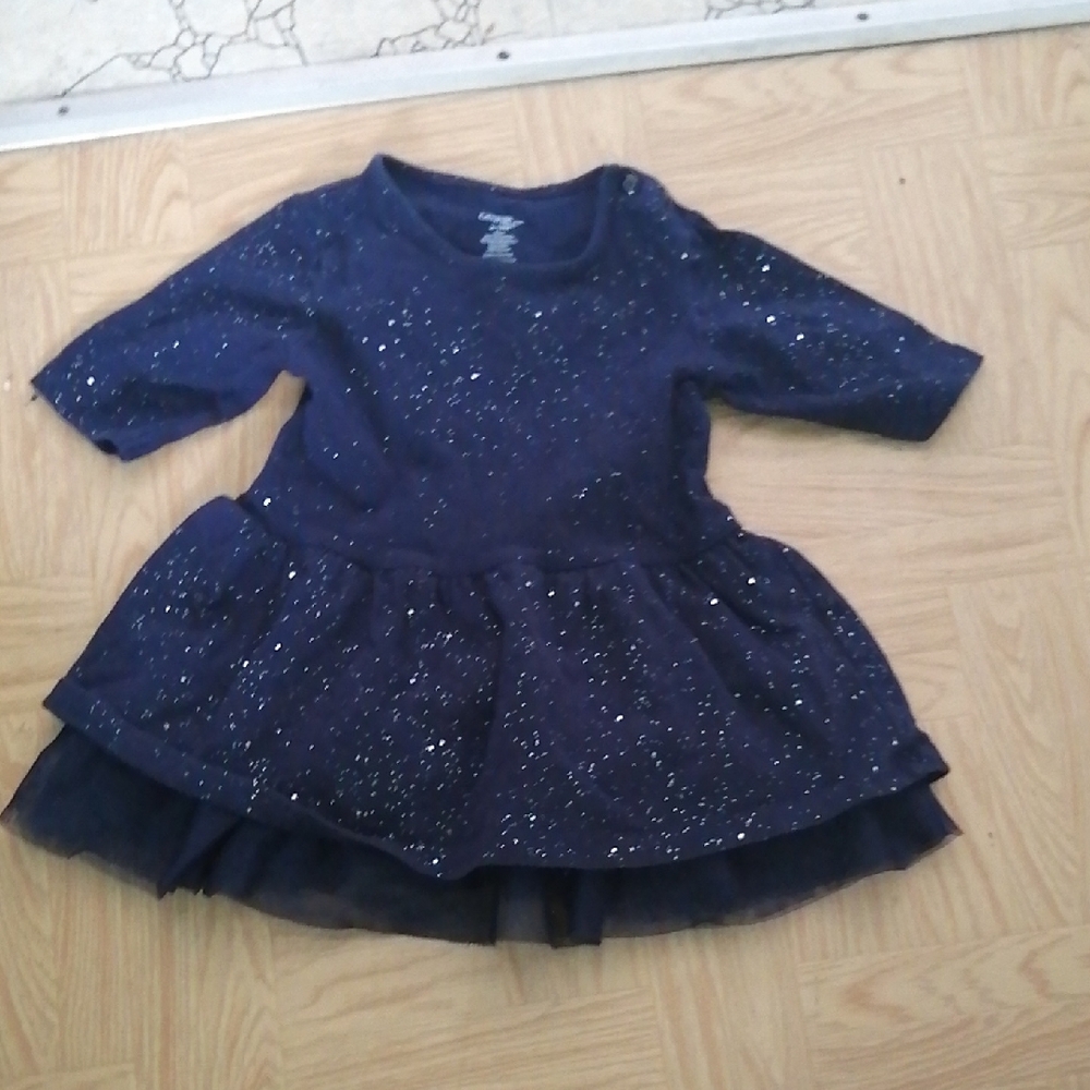 George Blue Sparkly Dress 6-12M
